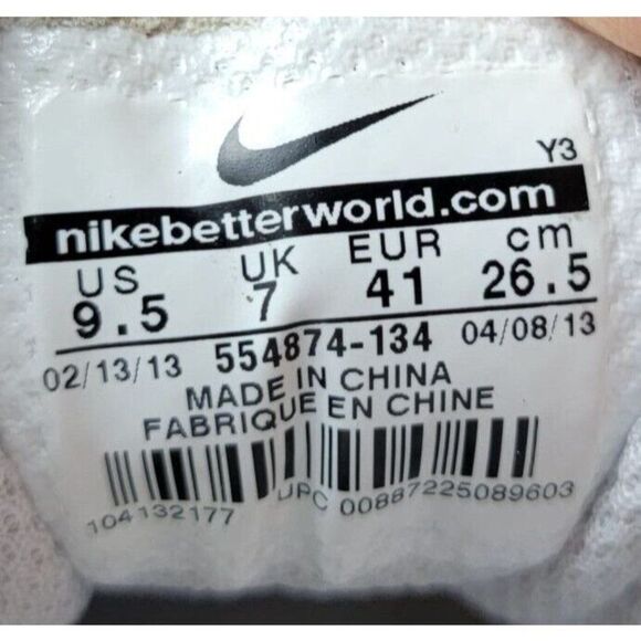 Nike Air Women Size US 9.5 White Ivory Max Cage Dragon Sneakers Shoes 554874-134 - Picture 8 of 8